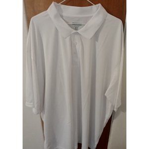 Augusta Sportswear Men Polo Shirt 3XL White Active Moisture Management